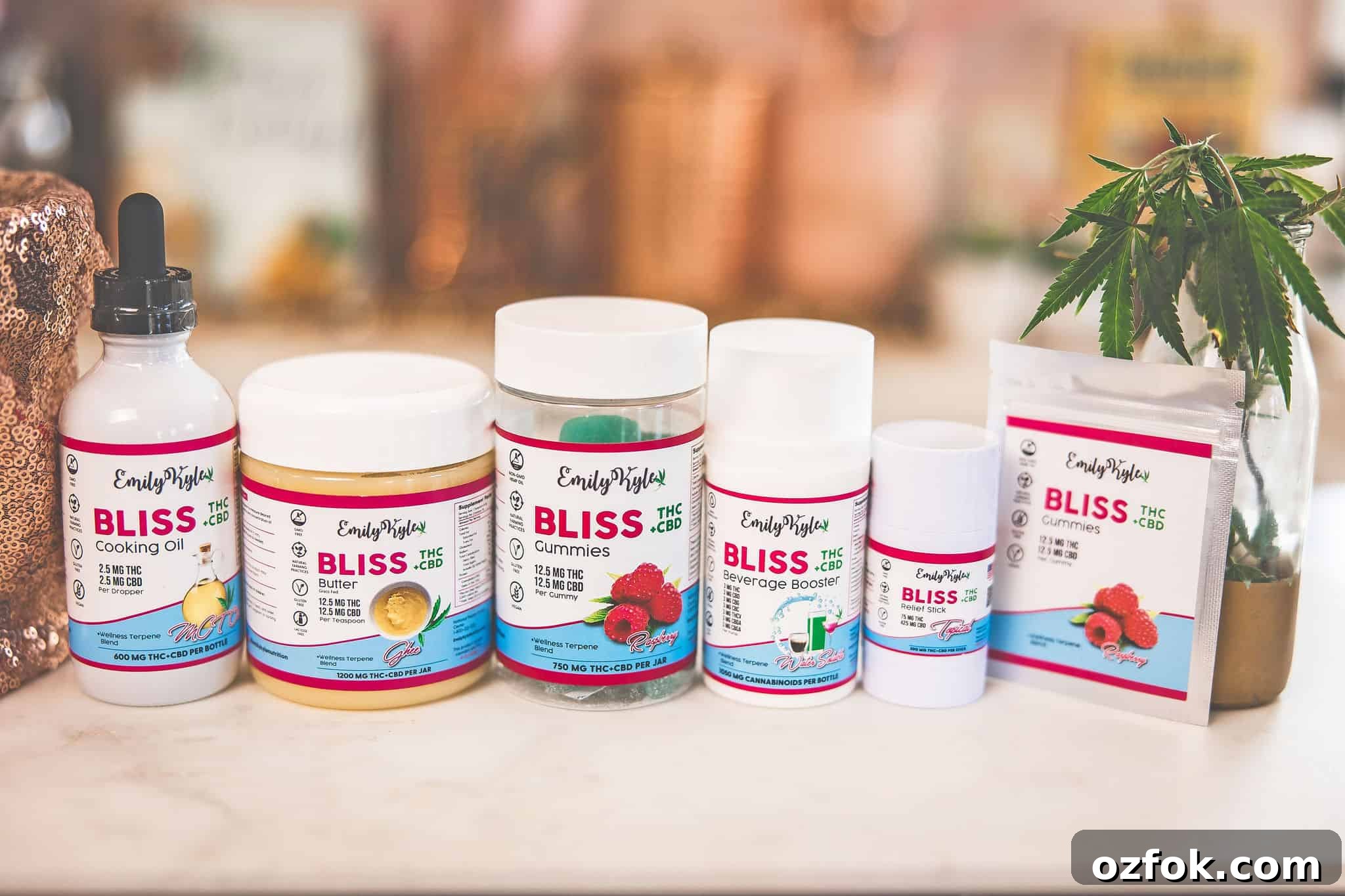 Edibles: Should You Take Them on a Full or Empty Stomach? 3 A picture of Emily Kyles Bliss Products.