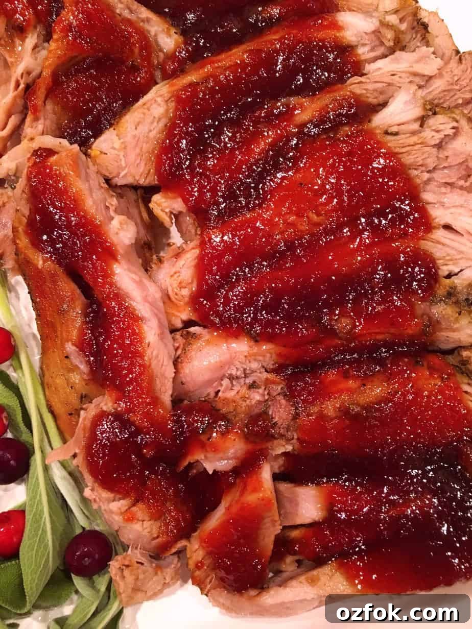 Cranberry-Apricot Glazed Pork Roast: Juicy Holiday Centerpiece 2 A pork roast with an apricot glaze