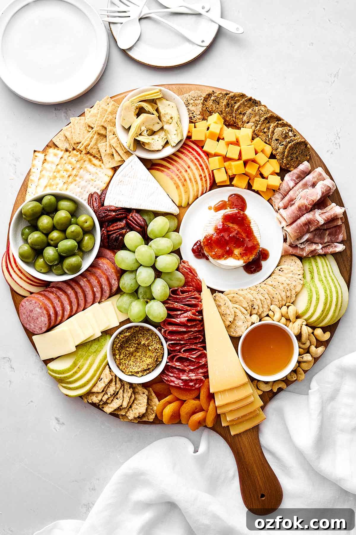 Charcuterie board idea.