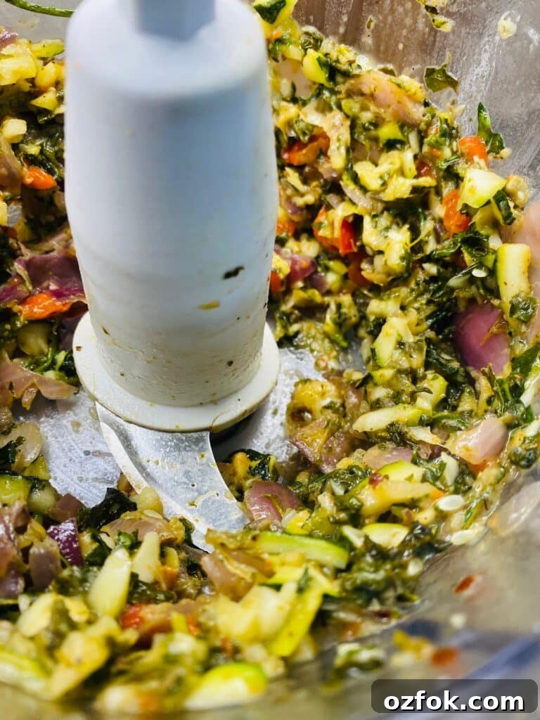 Smoked Veggie Manicotti on the Traeger Grill: Simple Summer Recipe 8 Chopped up smoked veggies in the food processor