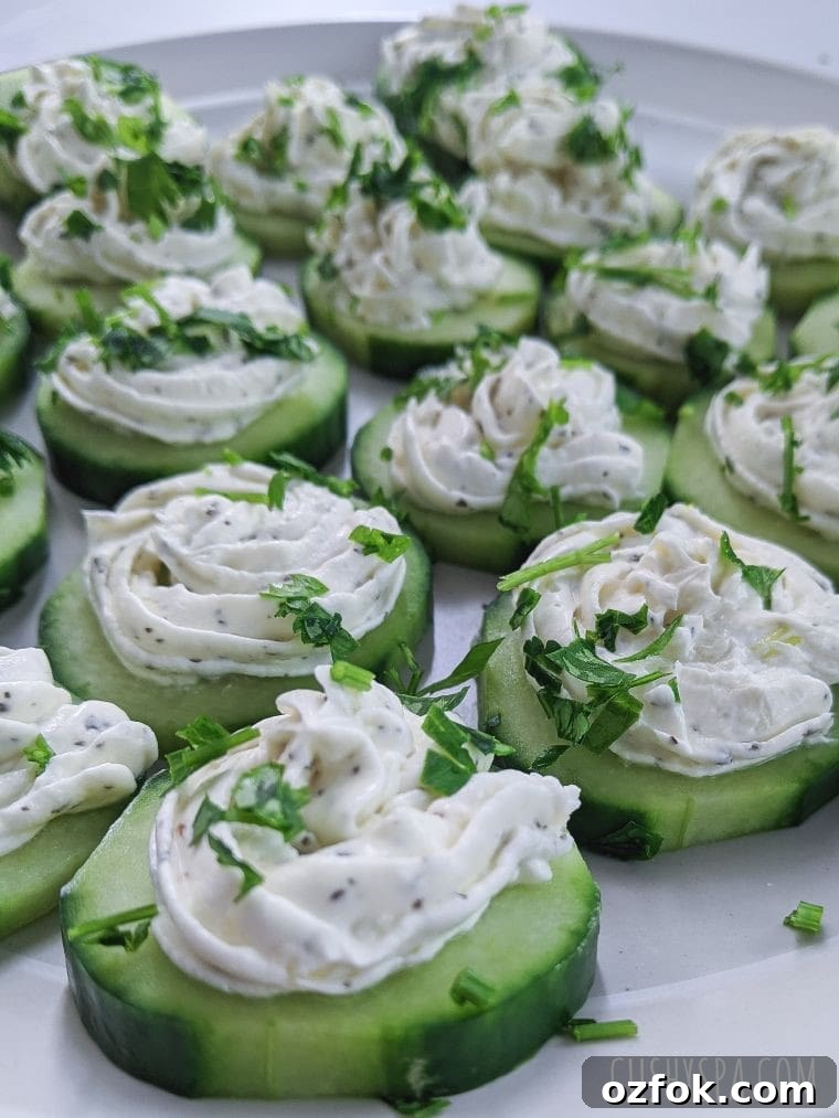 Keto Garlic Cheese Cucumber Bites: Low-Carb Appetizers 2 keto cucumber appetizer