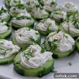 Keto Garlic Cheese Cucumber Bites: Low-Carb Appetizers 10 cucumber appetizers with garlic cheese keto