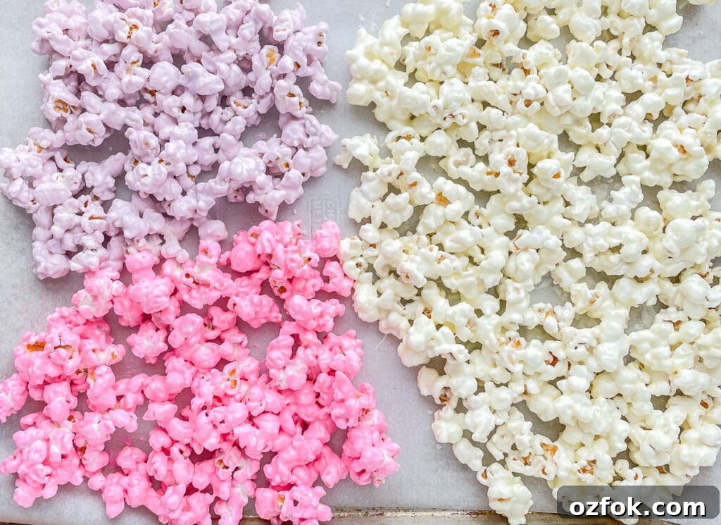 Unicorn Popcorn Recipe for a Magical Party Treat 6 Purple, pink,. and white popcorn