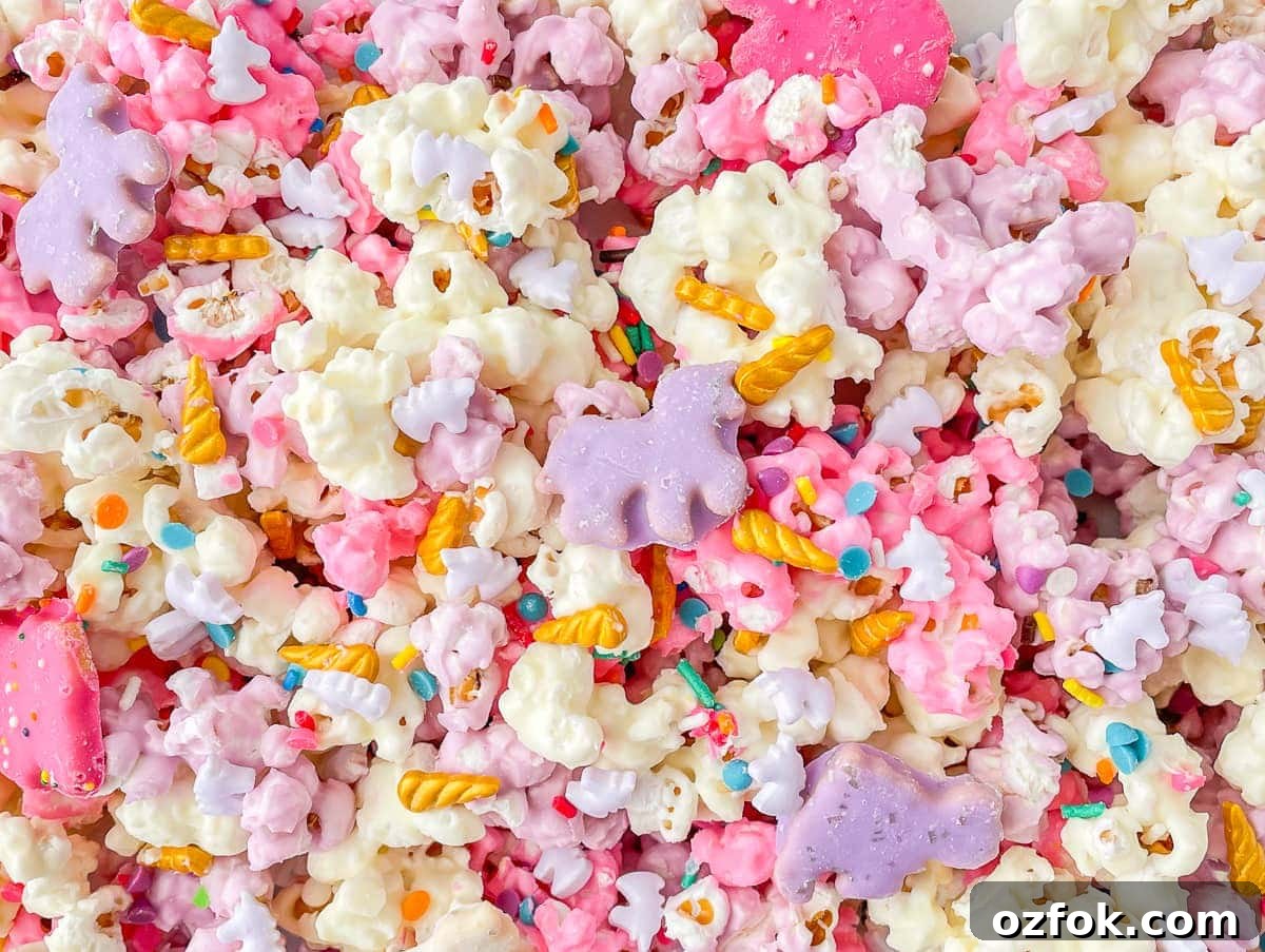 Unicorn Popcorn Recipe for a Magical Party Treat 9 Magical unicorn popcorn mix