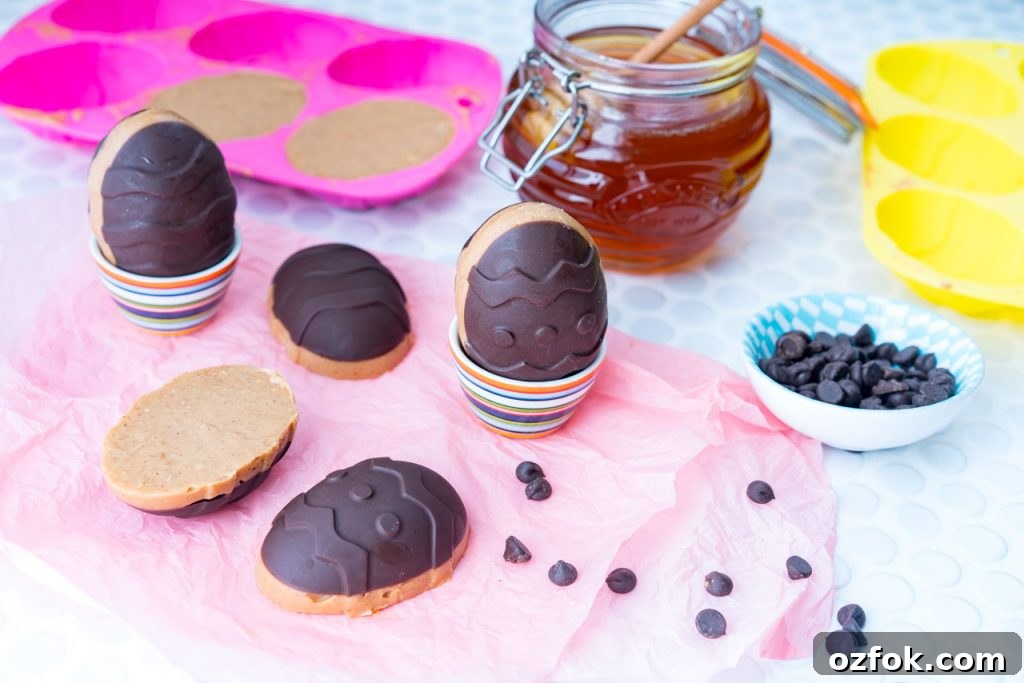 Chocolate Peanut Butter Easter Eggs Dessert