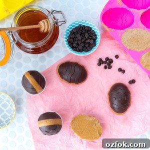 Healthy Choco-Peanut Butter Easter Eggs