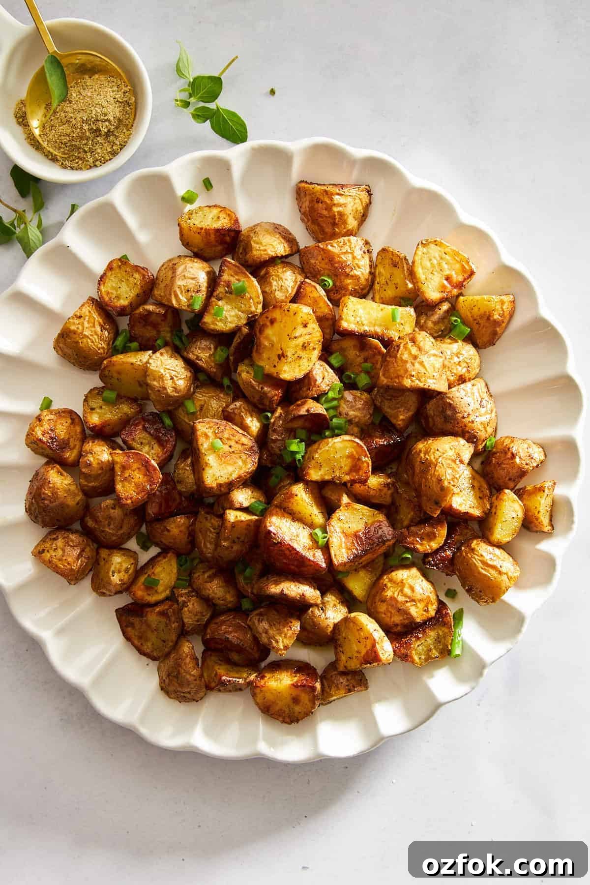 Crispy Air Fryer Greek-Style Lemon Potatoes 6 Air Fryer Greek Potatoes