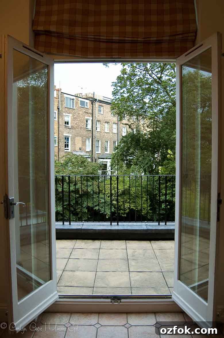 Hello from London: A Local’s Guide to Must-See Sights and Secrets 7 Looking out to balcony from London kitchen