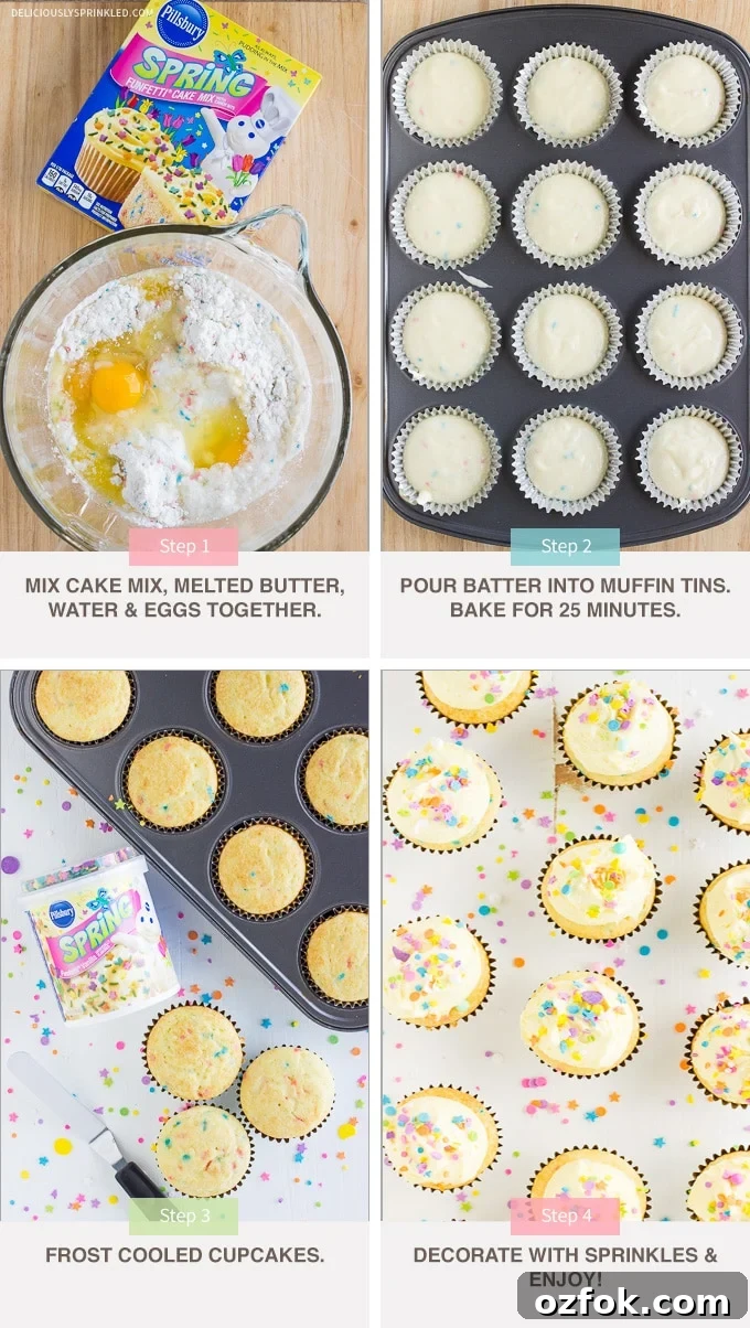 FUNFETTI CUPCAKES