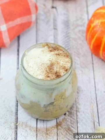 Pumpkin protein overnight oats