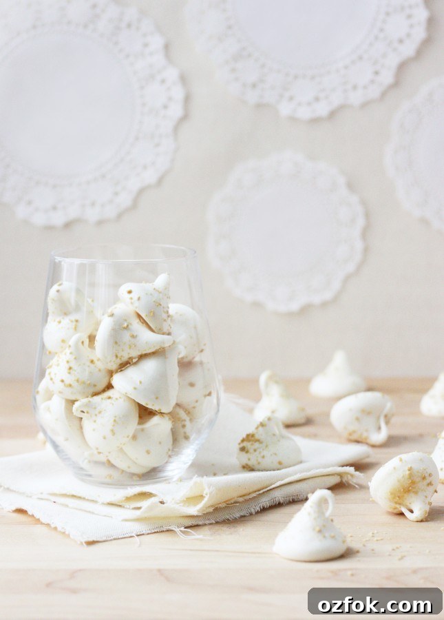 Crisp Maple Meringues Recipe for Light, Airy Cookies 2 Crispy Maple Mini-Meringues // FoodNouveau.com