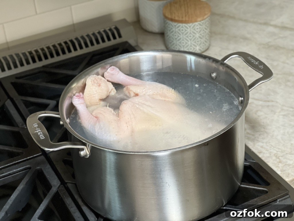 Crispy-Skinned Roast Duck on the Grill: Step-by-Step Recipe 3 boiling a duck before grilling to shrink skin