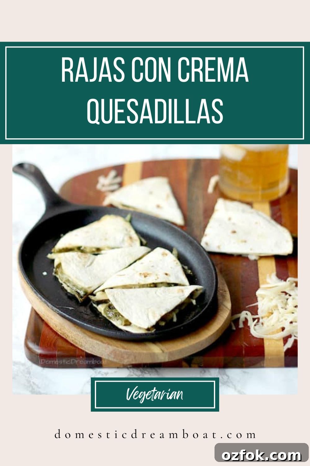 Rajas con Crema Quesadillas — Mexican Poblano Pepper and Cream Quesadillas 9 img 7453 8