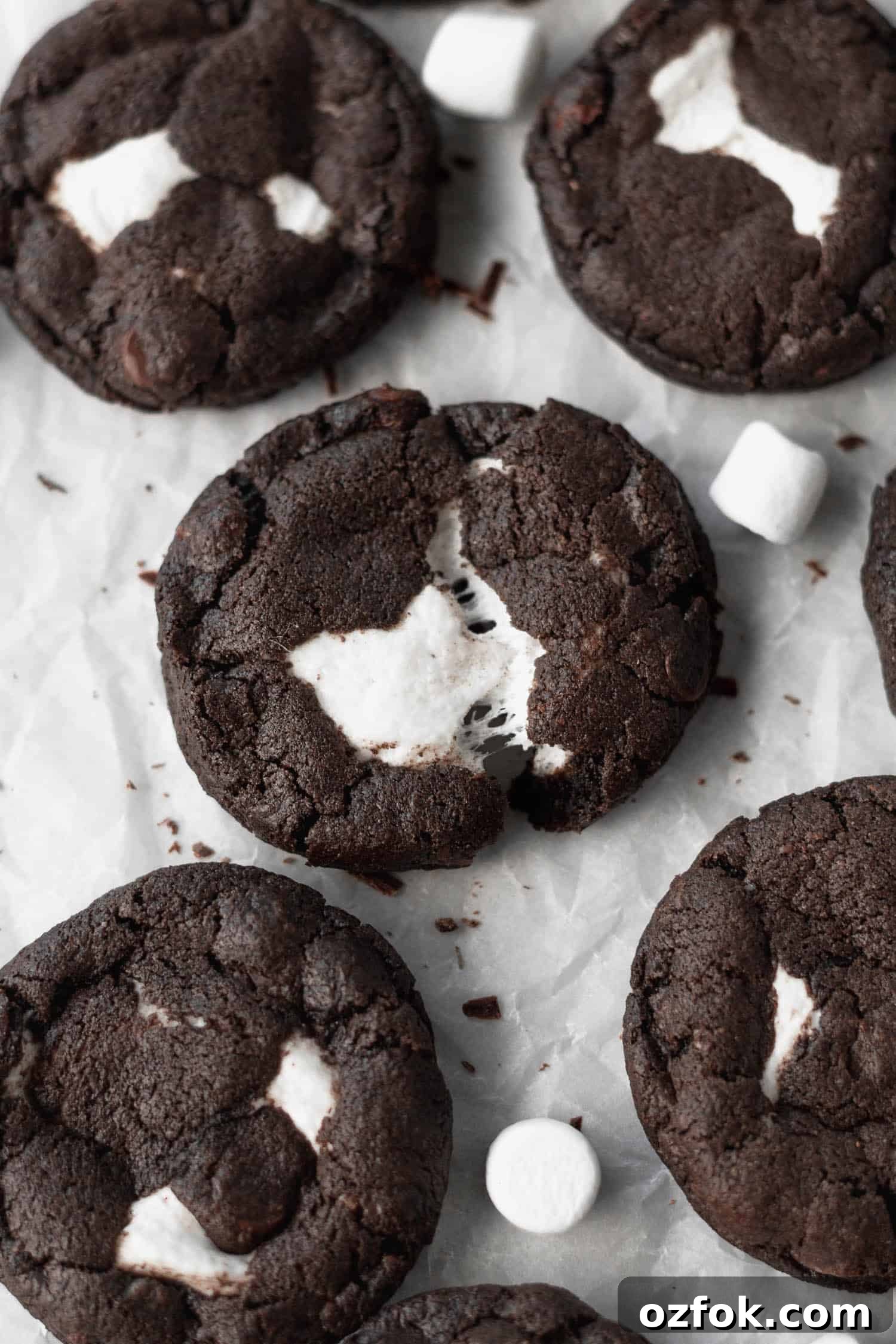 Gluten-Free Chocolate Cookies Stuffed with Gooey Marshmallows 5 Gluten-free and dairy-free chocolate cookies