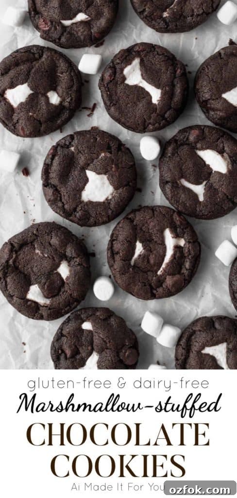 Gluten-Free Chocolate Cookies Stuffed with Gooey Marshmallows 10 Gluten free marshmallow stuffed chocolate cookies