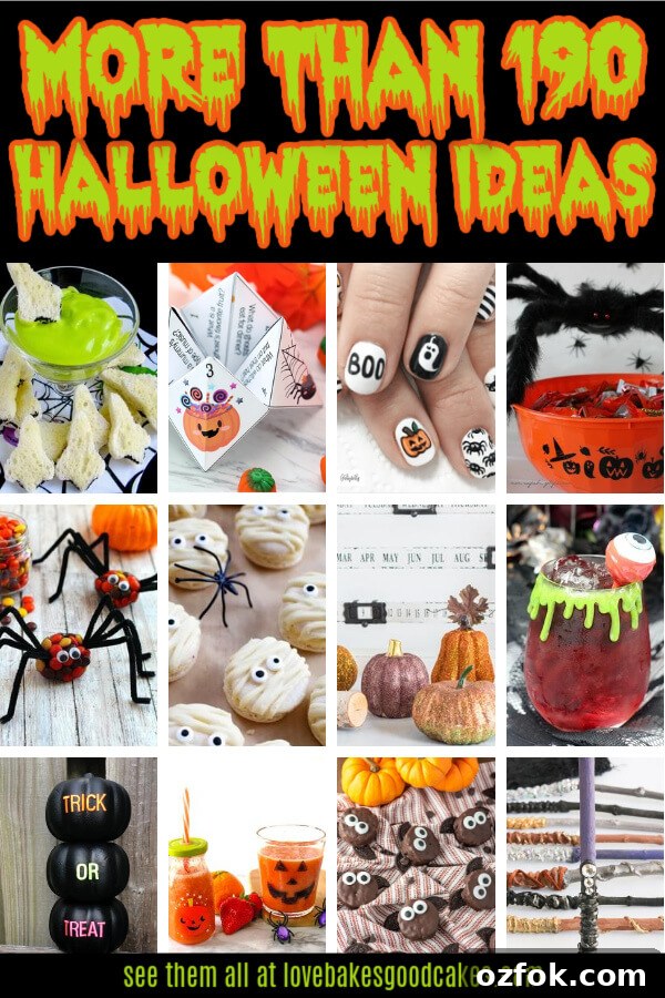 190+ Creative Halloween Ideas for Costumes, Decor & Parties 2 More than 190 Halloween ideas. Everything you need to plan the best Halloween ever. Includes food, crafts, decorations, party ideas, and more!
