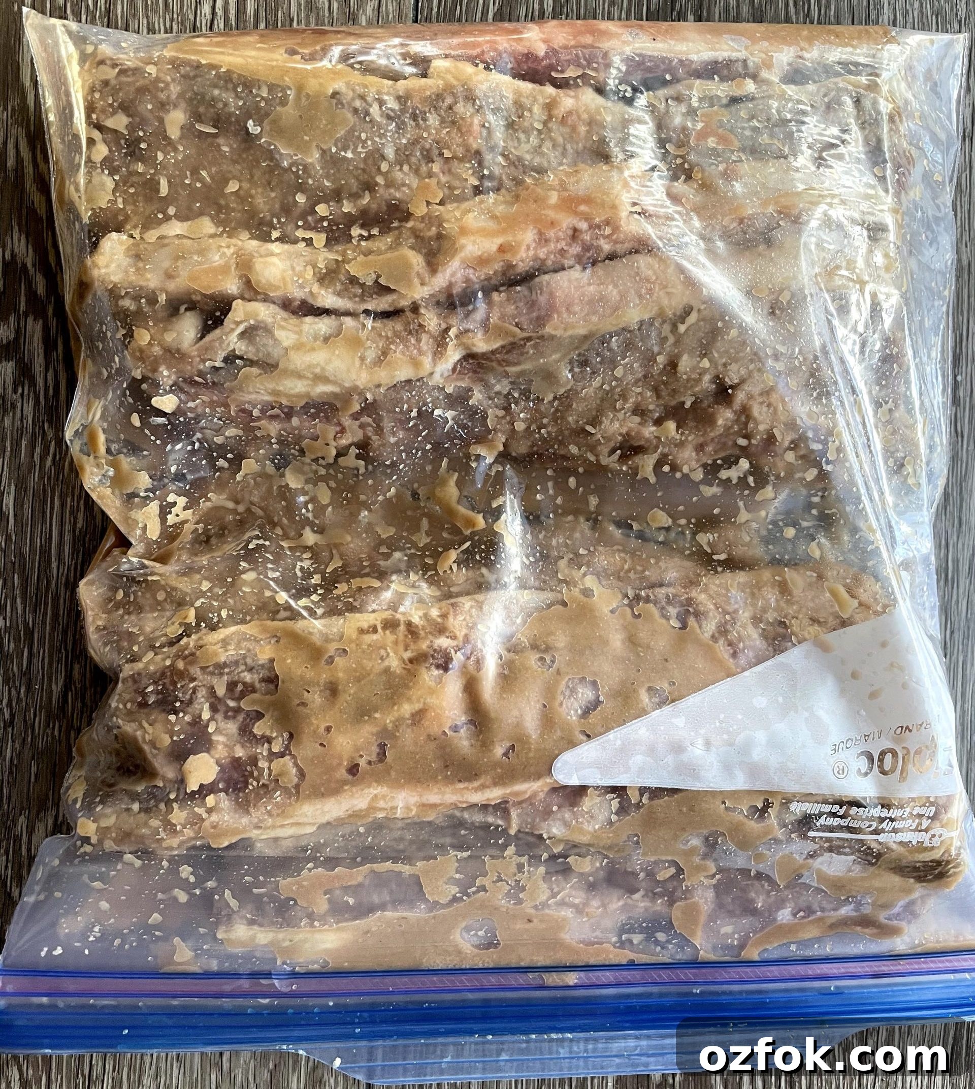 Marinated Short ribs prepped for freezing. Marinated Short ribs prepped for freezing.