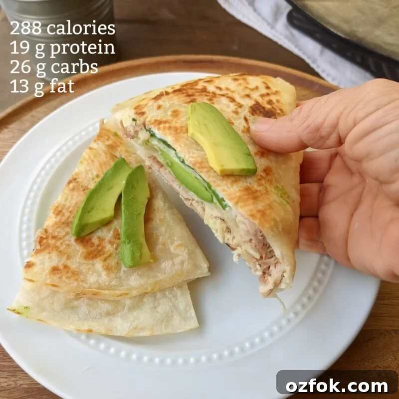 Pocket Quesadilla: TikTok Tortilla Hack for Quick Melty Snacks 2 pocket quesadilla with calories and macros