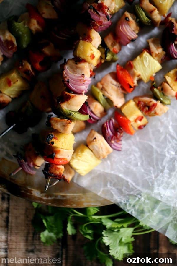 Pineapple Pepper Chicken Kebabs: Grilled Sweet-and-Spicy Skewers 7 Recipe Image