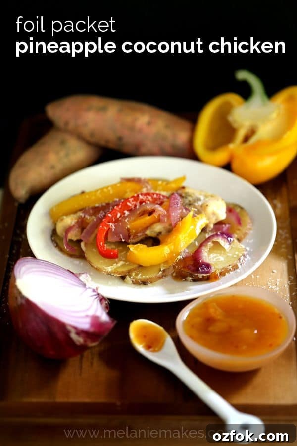 Pineapple Pepper Chicken Kebabs: Grilled Sweet-and-Spicy Skewers 10 Foil Packet Pineapple Coconut Chicken | Melanie Makes