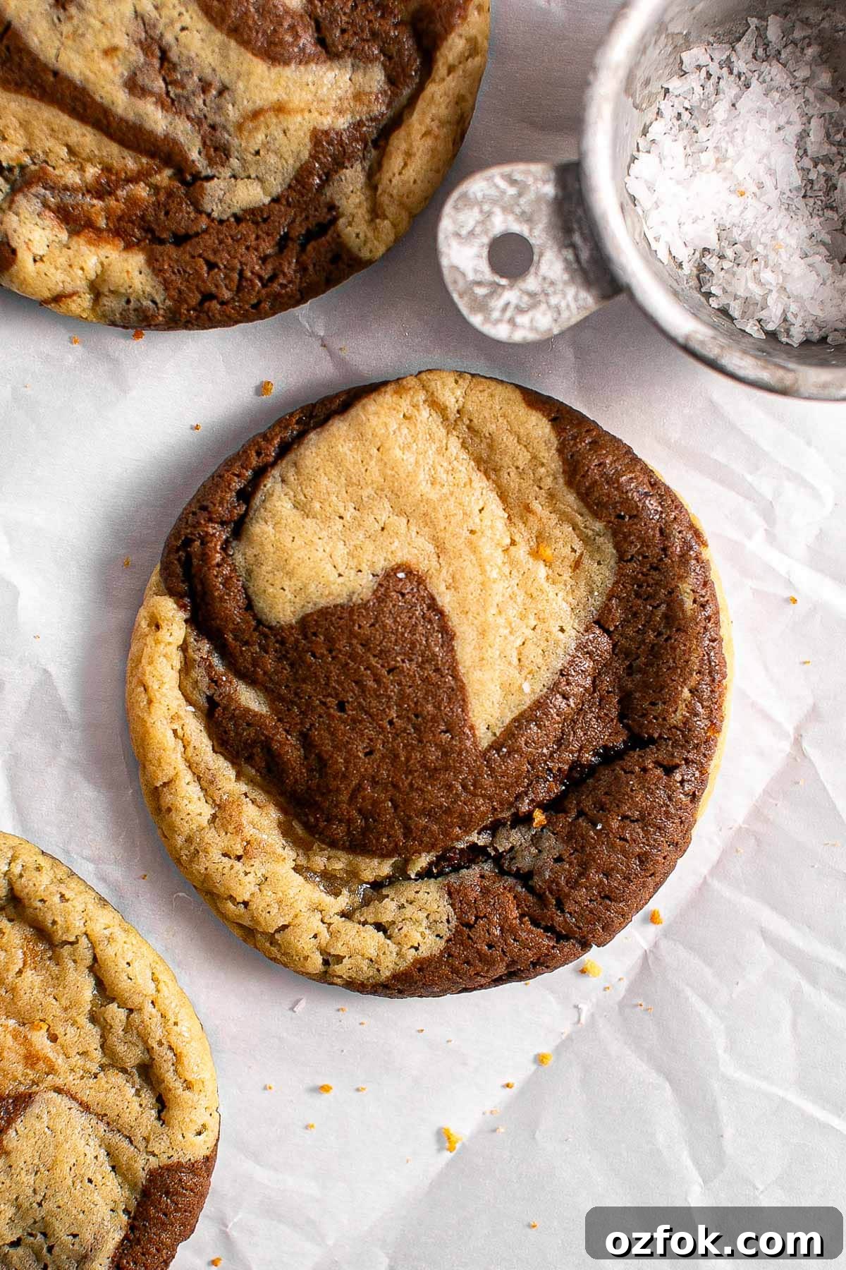 Decadent Chocolate Marble Cookies Recipe for Homemade Treats 5 Marbling dough between palms