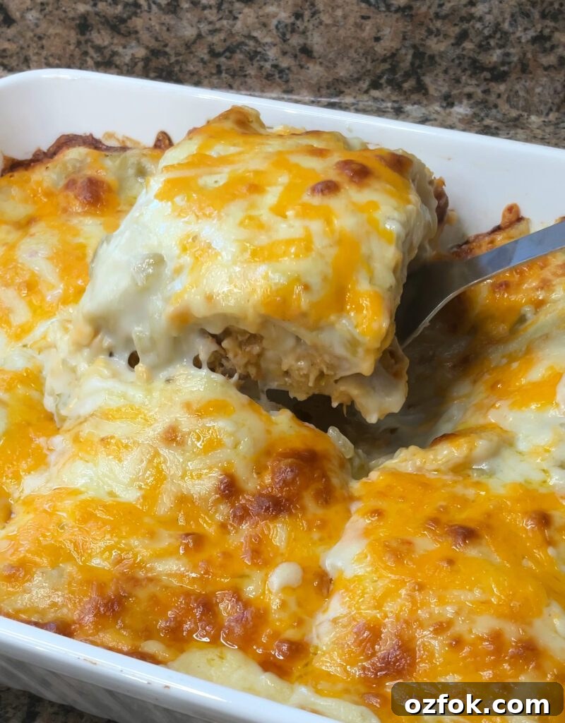 Creamy White Chicken Enchiladas Recipe for Weeknight Dinners 12 Baked enchiladas