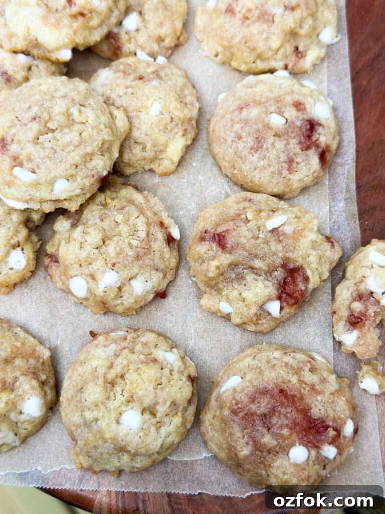 White Chocolate Strawberry Swirl Cookies Recipe for Soft, Chewy Treats 2 strawberry swirl cookie