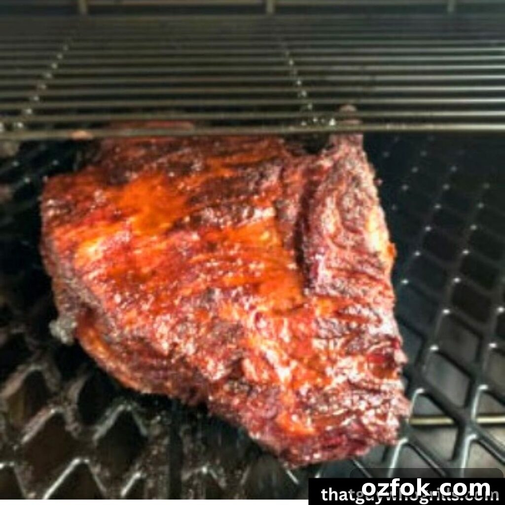 Brown Sugar Brisket Rub for Smoking: Sweet & Savory Blend 5 Brisket smoking on Pit Boss Pellet grill