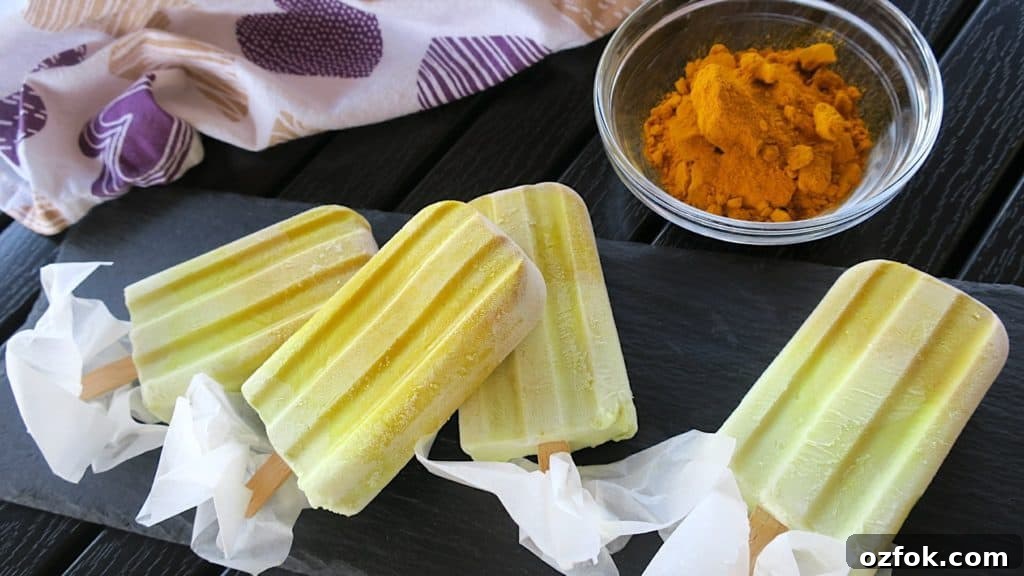 Keto Sugar-Free Golden Milk Ice Cream Popsicles 2 Keto Sugar Free Golden Milk Ice Cream Lollies