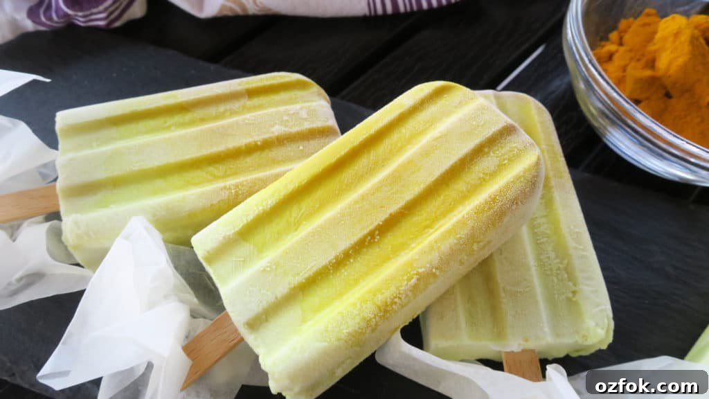Keto Sugar-Free Golden Milk Ice Cream Popsicles 3 Keto Sugar Free Golden Milk Ice Cream Lollies
