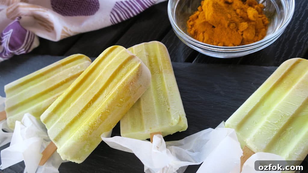 Keto Sugar-Free Golden Milk Ice Cream Popsicles 4 Keto Sugar Free Golden Milk Ice Cream Lollies