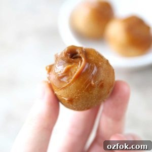 Dulce de Leche Protein Balls — 3-Ingredient Energy Bites 11 Finished dulce de leche protein balls