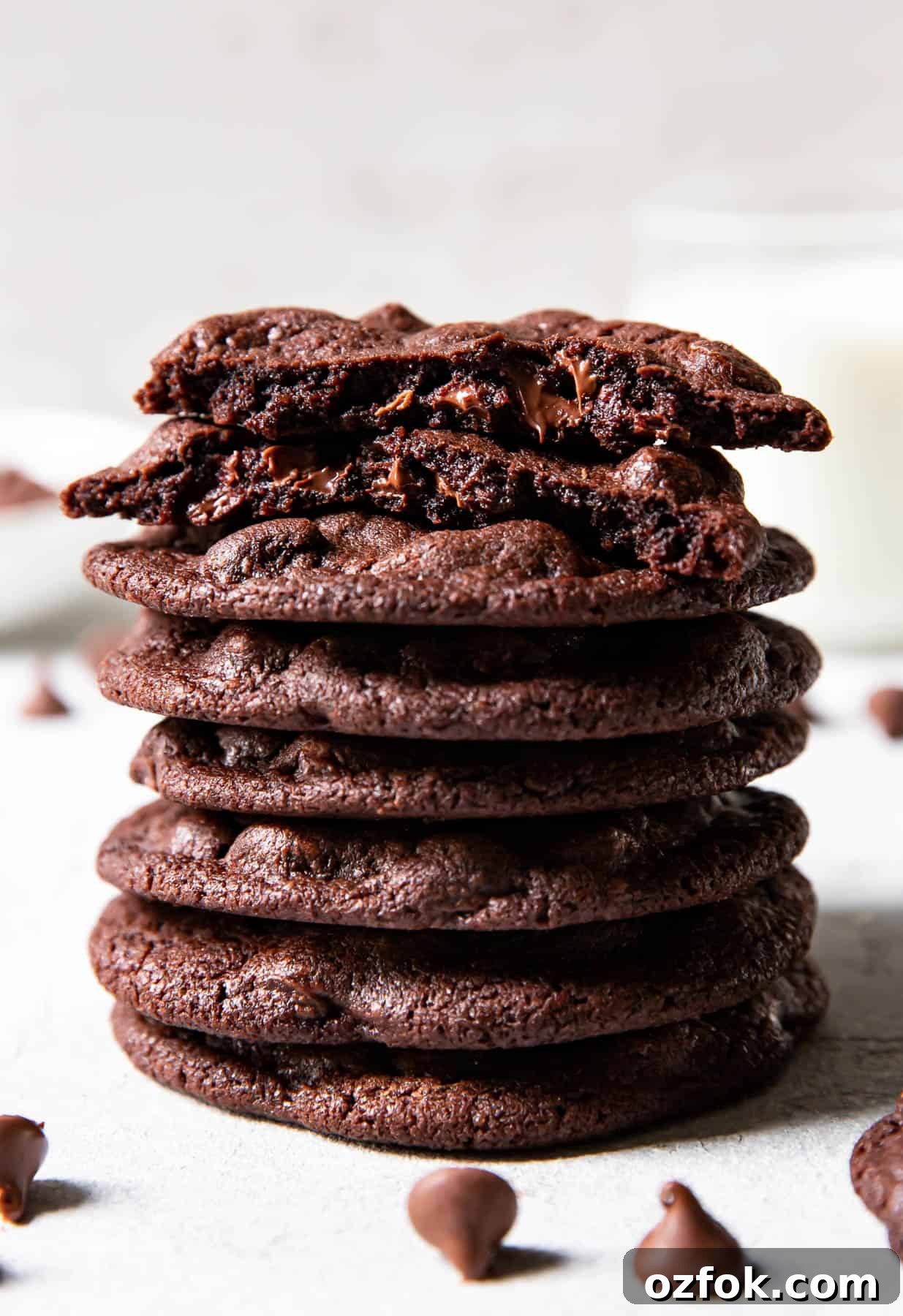 Double Chocolate Cookie Recipe: Rich, Chewy & Decadent 2 chocolate cookies.