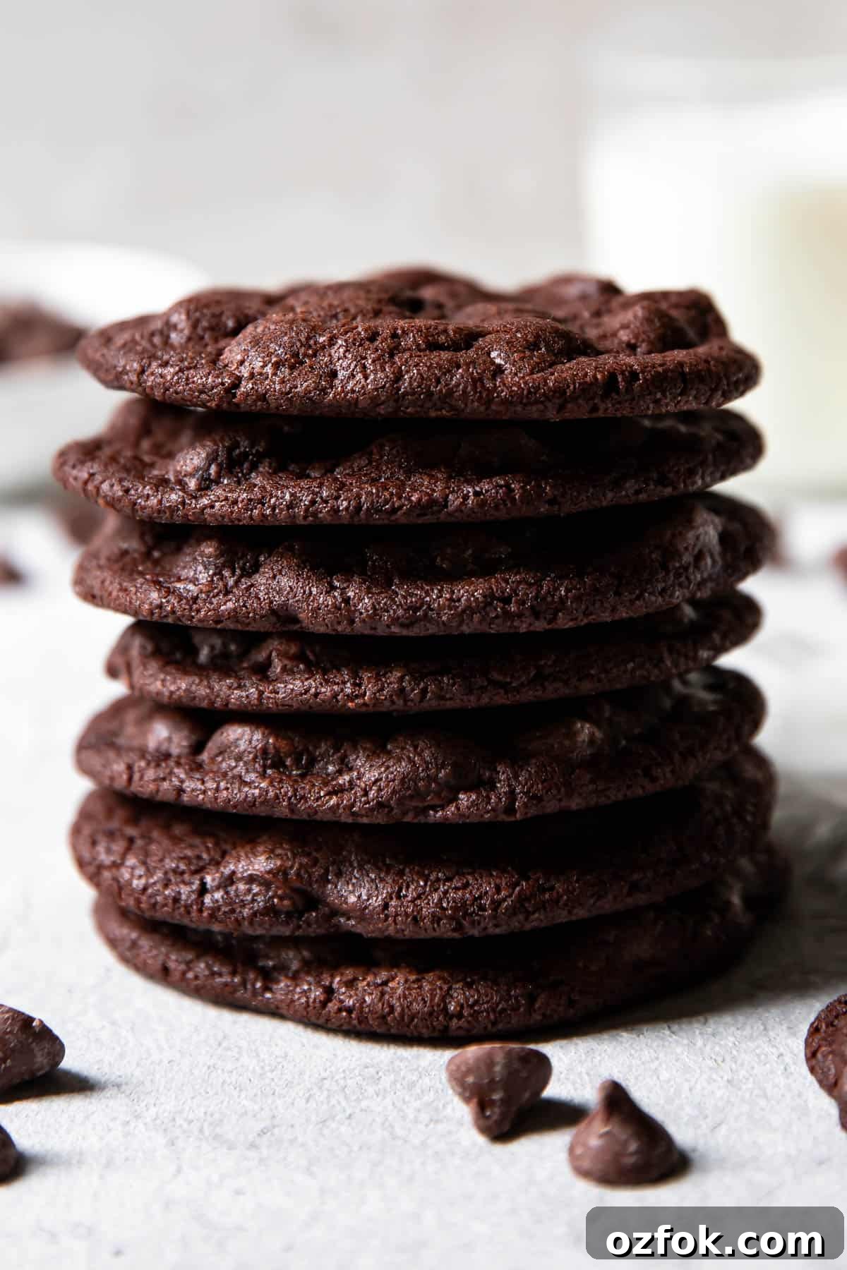Double Chocolate Cookie Recipe: Rich, Chewy & Decadent 4 chocolate cookies.