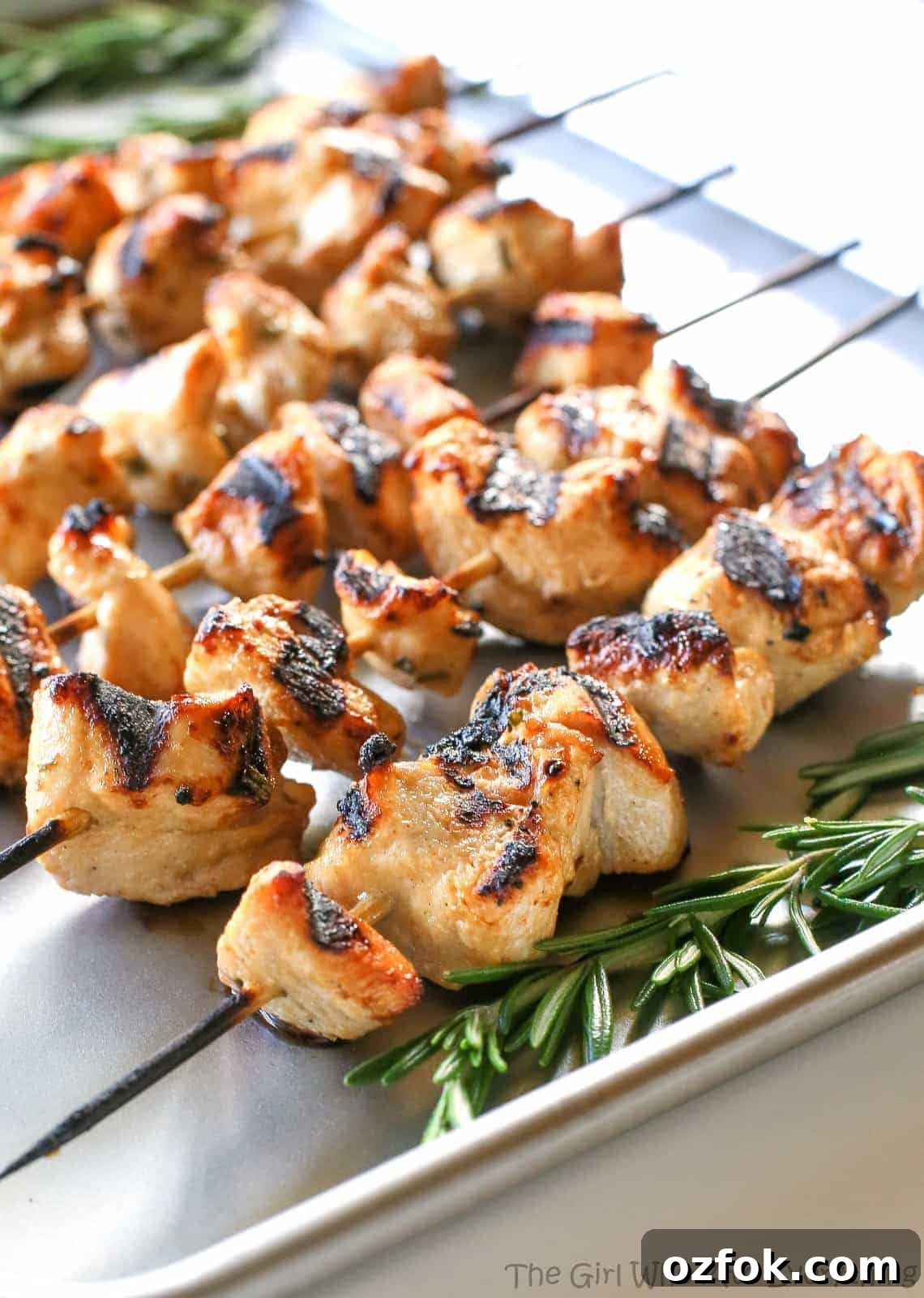 Rosemary Ranch Chicken Kabobs Recipe for Grilled Skewers 3 Rosemary Ranch Chicken Kabobs