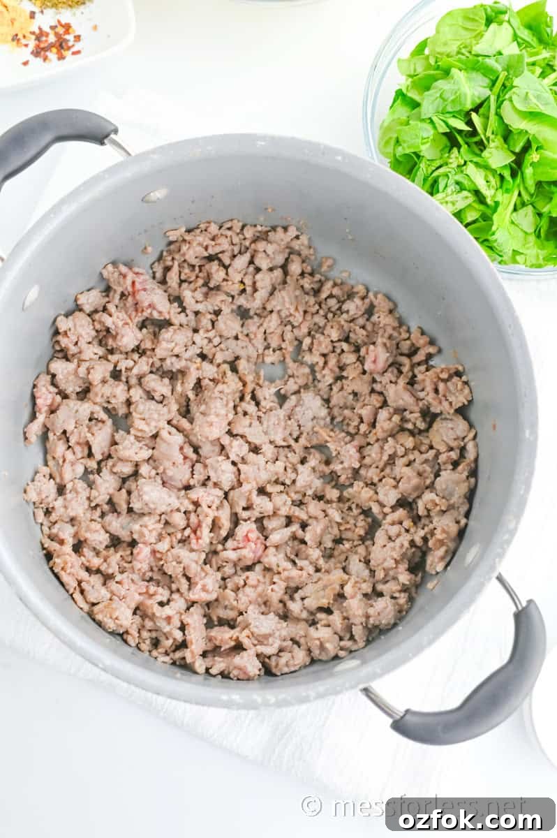 Italian Sausage Tortellini Soup: Hearty Weeknight Recipe 4 ground turkey in stock pot