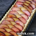 Plum and Vanilla Custard Tart
