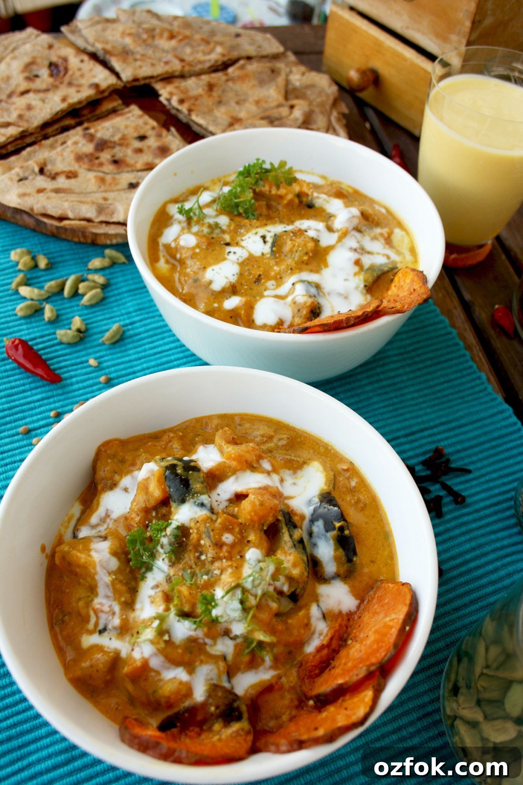 Curry in bowls