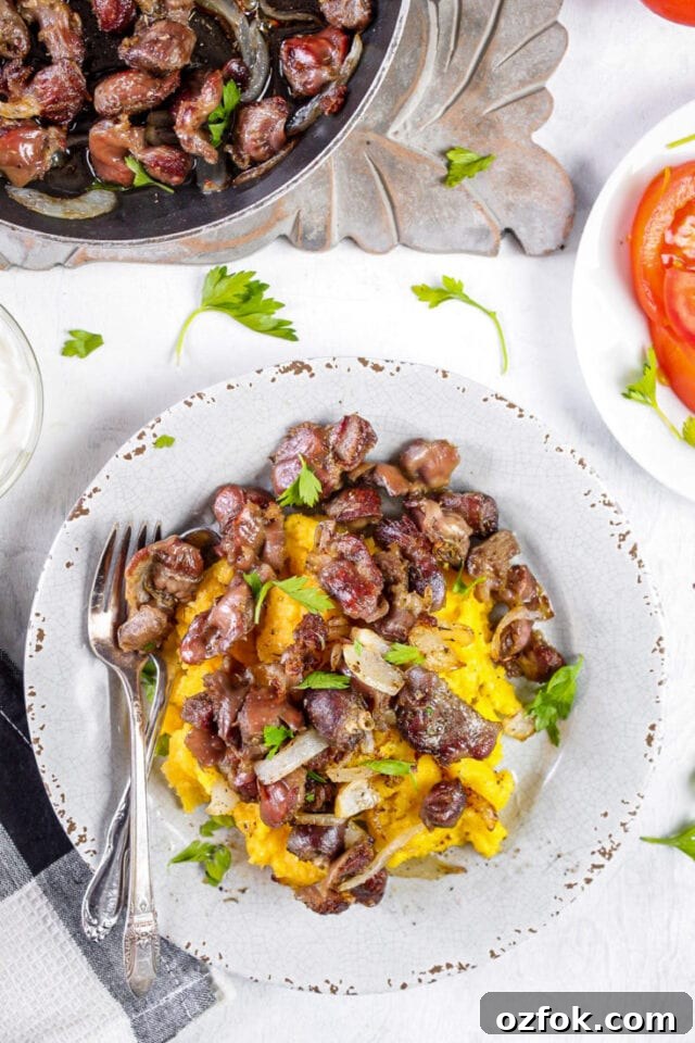 Sauteed Chicken Gizzards
