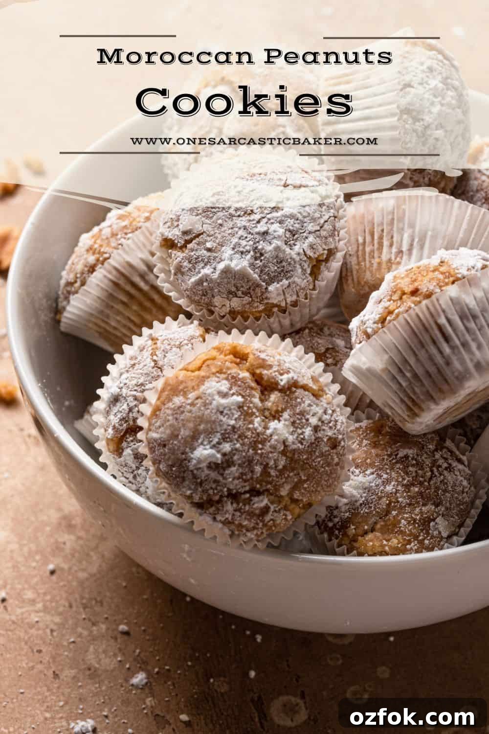 Soft and chewy Moroccan Peanuts cookies 