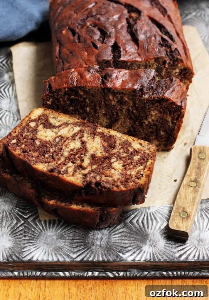 marble chocolate banana bread