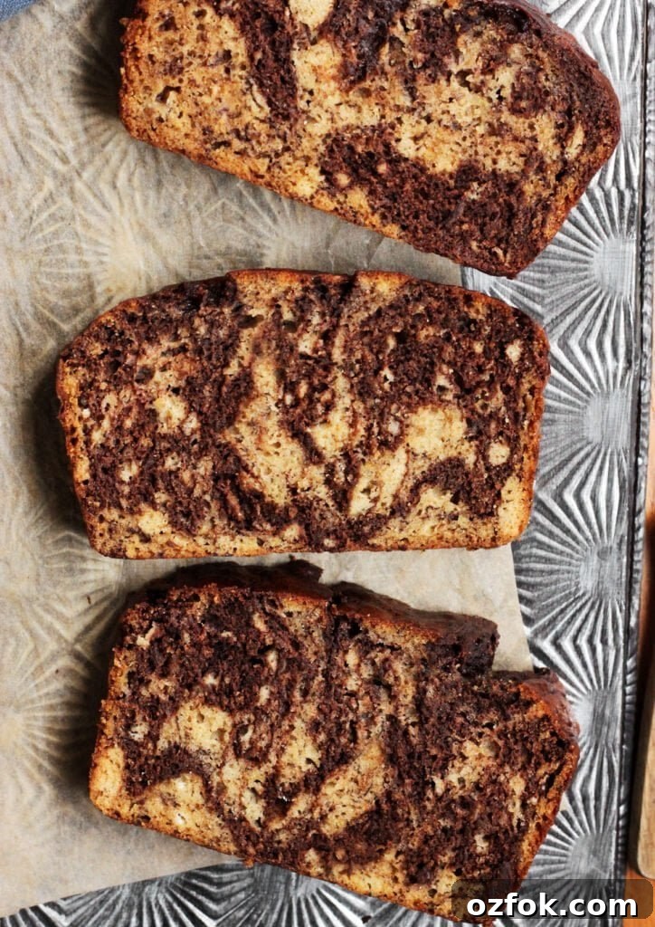 marble chocolate banana bread