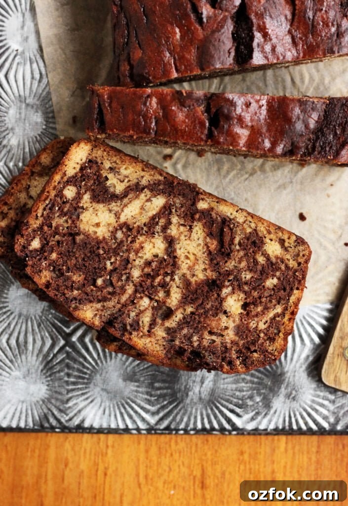 marble chocolate banana bread