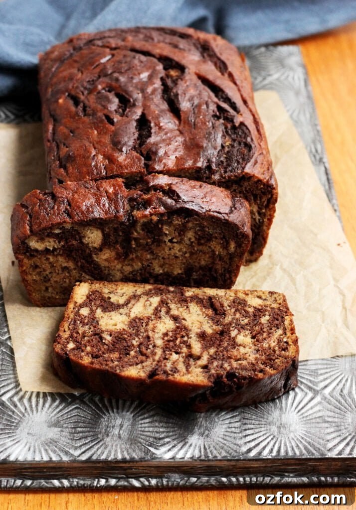 marble chocolate banana bread