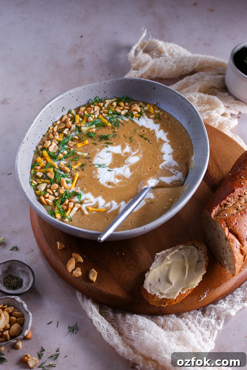 leek soup in a bowl