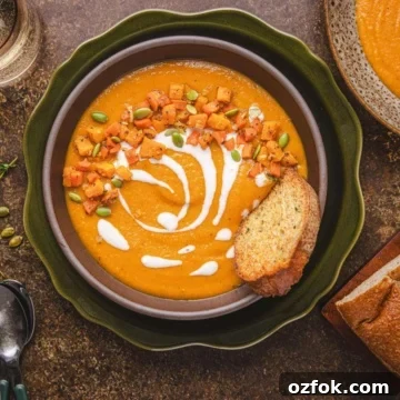 Butternut squash and carrot soup.