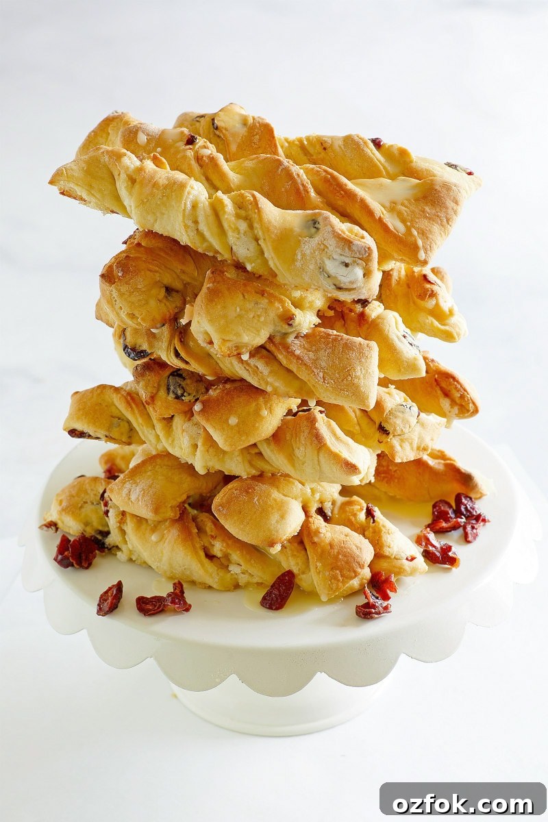 Stack of Orange Cranberry Twists
