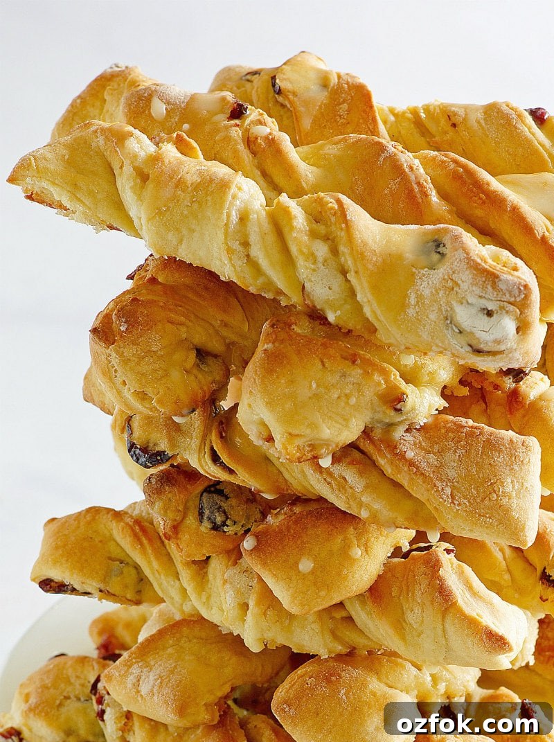 Stack of Orange Cranberry Twists