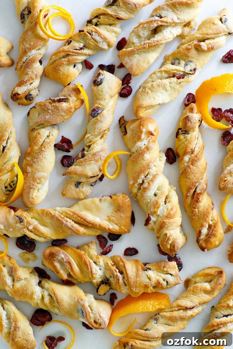 Orange Cranberry Twists