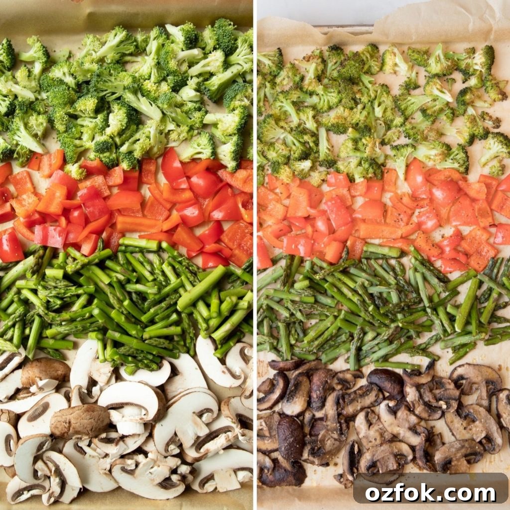 Simply roasted veggies